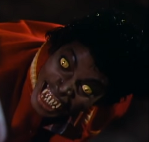 michael jackson smiling in thriller