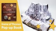 Game of Thrones Pop-Up Book with giant map of Westeros