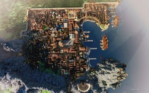Aerial view of old Lannisport