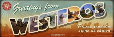 WesterosCraft Postcard