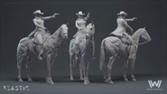 Behind the scenes: Host horse CGI concept art by Elastic (for Season One opening titles)