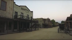 Behind the Scenes: Main Street flm set, with older location of the Mariposa Saloon