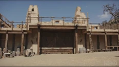 Fort Forlorn Hope set - courtyard with gatehouse