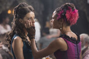 Angela Sarafyan as Clementine, Thandie Newton as Maeve ..