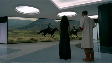 Maeve & Felix watching Teddy & Dolores - The Adversary