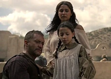 With his wife and daughter at home, in Las Mudas