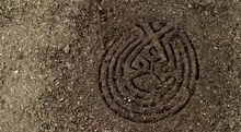 Westworld Map drawn in sand