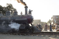 Train Platform in Sweetwater, with arriving hosts and guests