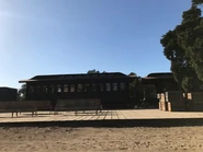 Behind the Scenes: The Train Platform film set