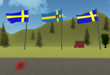 Swedish flags