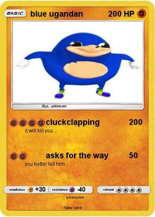 Pokemon Card blue mnuck