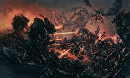 Siostry bitwy acheron vs tyranidzi tyranids sisters of battle imperial knights