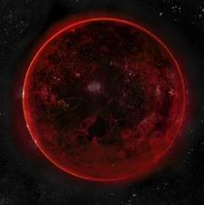 Planeta czarnego marmuru i krwawych mórz.