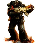 Taktyczny Marines Kruczej Gwardii w pancerzu mark VI