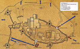 Mapa obrazująca trzeci atak