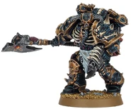 Figurka Wybrańca Chaosu w barwach Czarnego Legionu