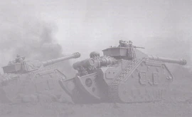 Kriegańskie czołgi operujące na ziemi niczyjej 