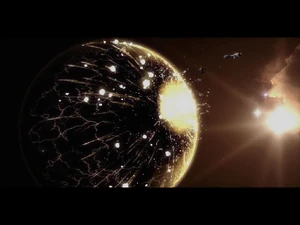 Exterminatus wykonywany na planecie Dolumar IV przy użyciu torped cyklonicznych