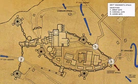 Mapa pierwszego ataku na cytadelę