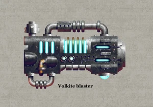 Blaster Volkite obecnie używany przez Mechanicus