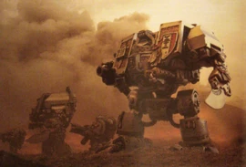 Drednoty Szarych Rycerzy na polu bitwy