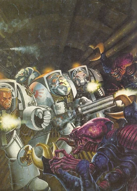 Atak Genokradów na Terminatorów w jednym z tuneli