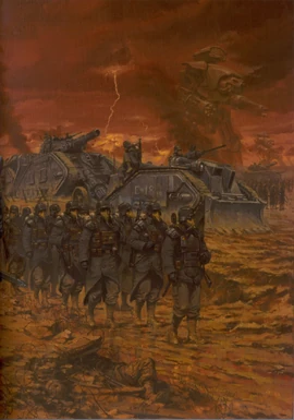 Jednostki Korpusów Śmierci maszerują w kierunku cytadeli podczas Oblężenia Vraks