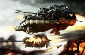 Land Speeder model Tornado w trakcie walki.