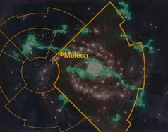Molech na mapie Galaktyki
