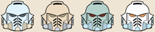 Solar Titans Helmets.png (60 KB) variant helmets of the Solar Titans: Reiver, Assault, Heavy and Veteran.