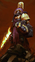 The Legatus Decimus Aurelian, Chapter Master of the Ordinators, Slayer of the 11 Daemon Princes of the Unending Tower, and Lord of the Legatium