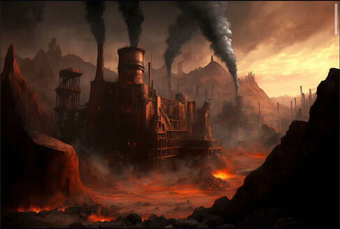 Picfeed of one of the many processing factories that dot Azgorh.