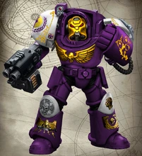 Emepror's Sentinels Indomitus Termi.png (3.5 MB) Emperor's Sentinels Veteran Marine of the elite 1st Company ("Angels of Vigilance"), arrayed in relic Indomitus pattern Terminator Armour.