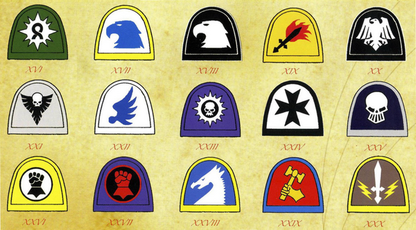 Space Marine Chapter Badges