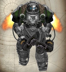 Bears of the Claw Primaris Inceptor of the 10th Sleuth ('Dire Roar'), 2nd Close Support Squad.