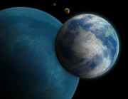 Departmento Cartographicae pict-capture of Cetacaro orbiting Rorqualo.