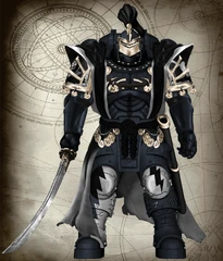 Officer of the elite Khenshig of the 1st Khural ("Sable Crescent Brotherhood"), 2nd Tsagaan Kharuul Arban (Veteran Squad).