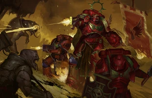 Angels Carmine against genestealers