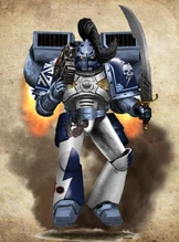 A Lightning Battle-Brother of the 8th Brotherhood, 6th Close Support Squad.