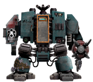 Willhelm in a quickly repainted Dreadnought chassis