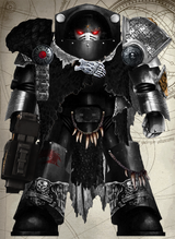 Watch Captain No'vur Yr-Tirok, the last battle-brother of the Ashen Drakes, currently serving with the Deathwatch.