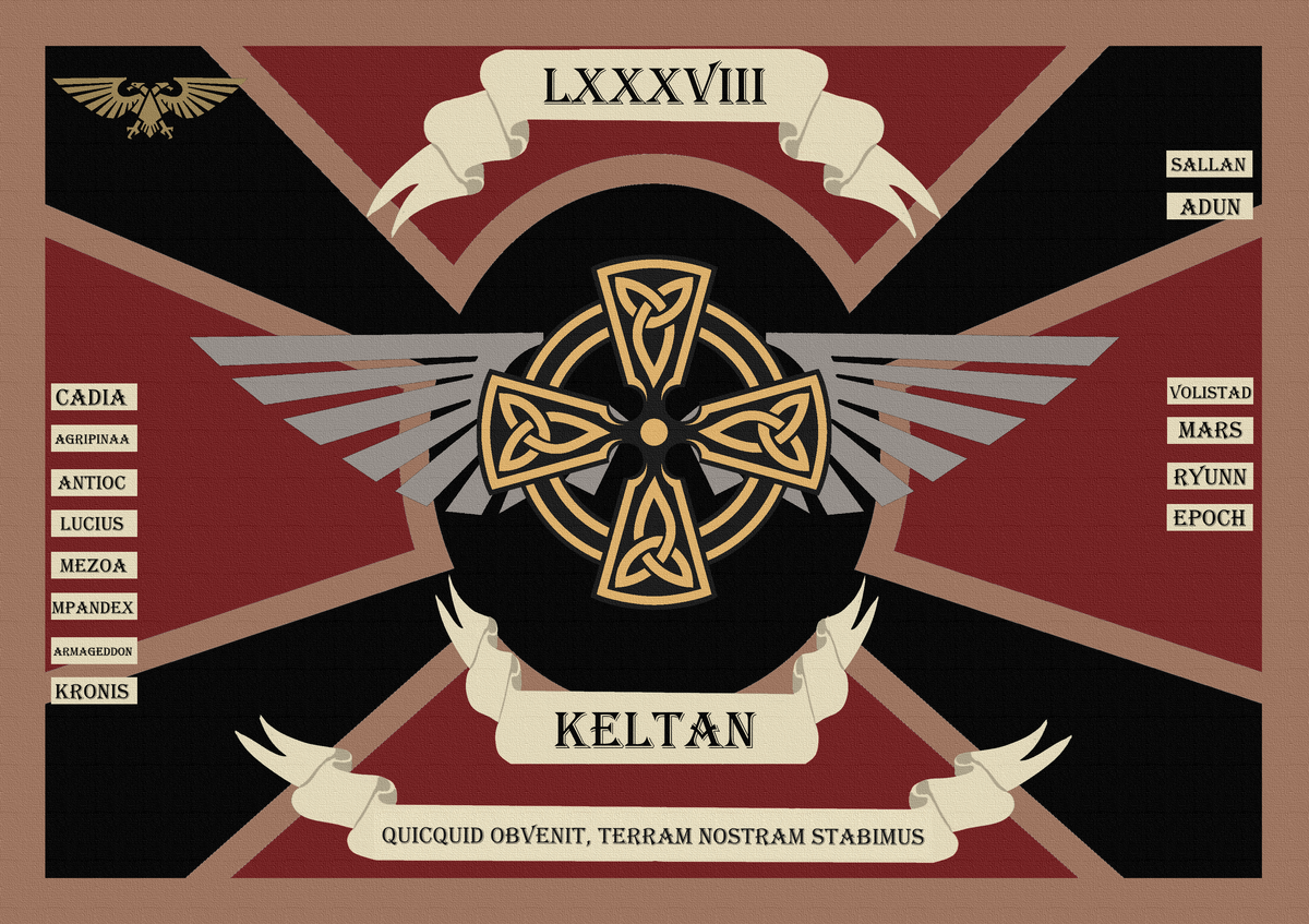 Tanith First And Only Regimental Banner Black Library