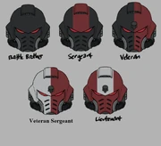 Chapter Ranks by Helmet Markings