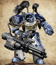 A Lightning Terminator Sternguard Veteran of the elite 1st Brotherhood.