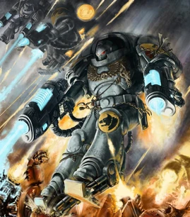 Space Wolves Primaris Inceptor in battle