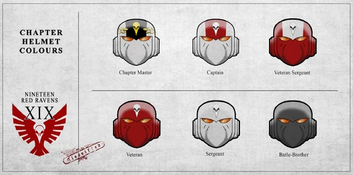 Nineteen Red Ravens Card Helmets