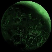 Volgenstraads only moon, Chernokye, a forge world of the Cult Mechanicus.