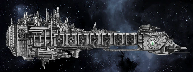 Contrador, the most famous example of Legate-Class Battle Barge