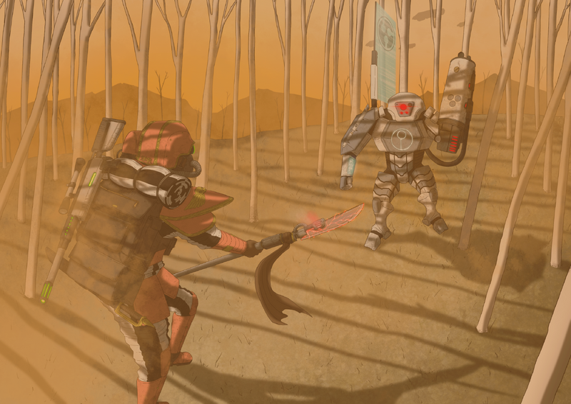 Battle for Morlaan (VMR vs. Shas'suam) by Danpud art