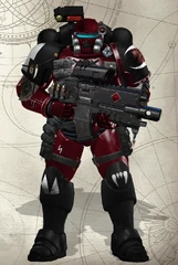 Crimson Prowlers Wolf Scout.png (3.11 MB) A Crimson Prowlers Wolf Scout Kagald Direhand in the role of a Primaris Incursor of the Jarldom Two (Second).
